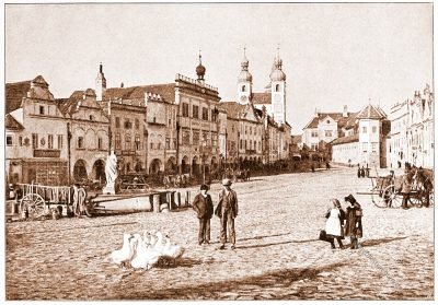Teltsch, Zentrum, Architektur, Österreich, Stadtansicht, Hartwig, Fischel, Wahrzeichen,