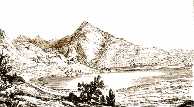 Illustration, Monte Vulture, Italien, Landschaft,