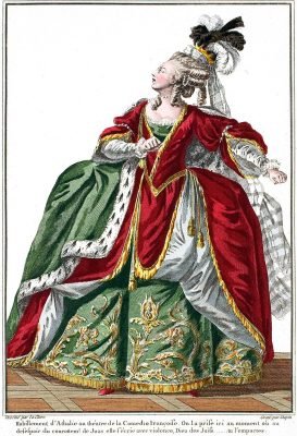 Rokoko, Kostüm, Robe, Asiatique, Modes, Costumes, Français