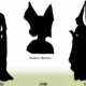Kostümsilhouetten, Gotik, Mittelalter, Hennin,