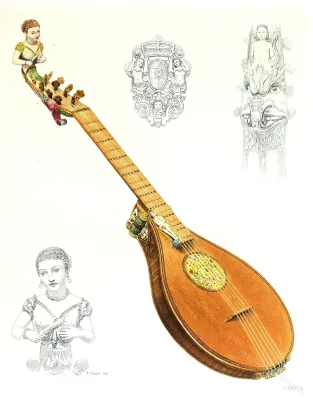 Hieronymus Brixiensis, Zither, Laute, Musikinstrument, Erzherzog, Ferdinand,