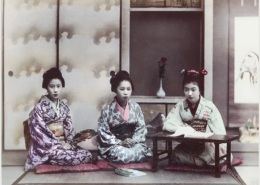 Geishas, Gesangsunterricht, Japan, Unterricht, Gesang,