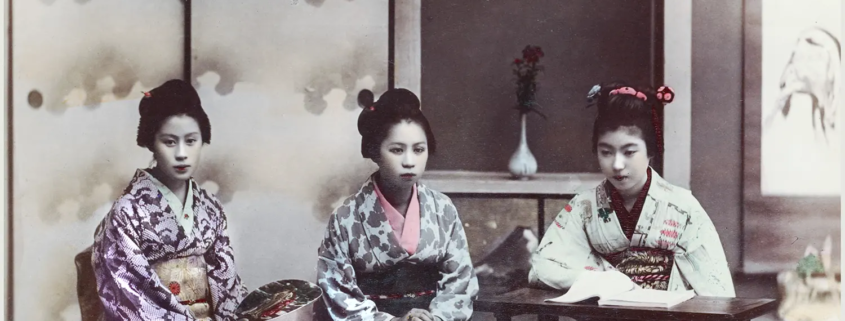 Geishas, Gesangsunterricht, Japan, Unterricht, Gesang,