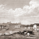 Schlachthof, Montmartre, Paris, Kupferstich,