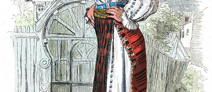 Tracht, Banat, Walachin, Rustkitza, Rumänien, Lipperheide,